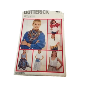 Patrón Butterick 4420 Bandana Decoración Diseño Wendy Everett Sin Cortar - Imagen 1 de 2