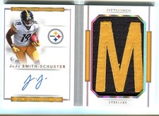 2017 National Treasures JuJu Smith-Schister Rookie Letter Patch Auto Book 7/13!
