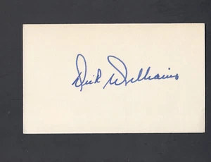Dick Williams d'2011 Signed 3x5 Index Card 1951-54-56 Brooklyn Dodgers HOF JSA - Picture 1 of 2