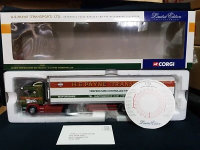 CORGI 76601  H.E. PAYNE SCANIA refridgerated box trailer 1/50 Scale Mint. - Image 1 of 4
