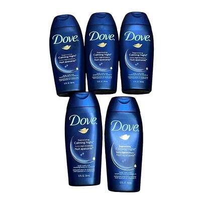 5x Dove Calmante Noche Miel y Vitamina A Regenerador Calmante Jabón Corporal 12 OZ Foto 1 de 4