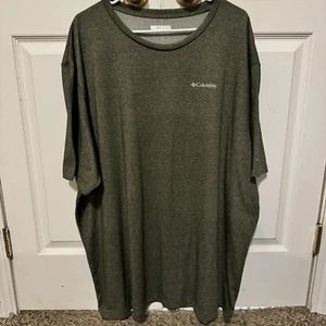 Columbia Mens T Shirt L Olive Green Short Sleeve 4XL - Picture 1 of 5