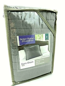 Better Homes & Gardens Euro Sham 26" X 26" Gray Ships Next Day - Picture 1 of 3