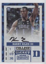 2017-18 Contenders Draft Picks Cracked Ice Ticket /23 Harry Giles Rookie Auto RC