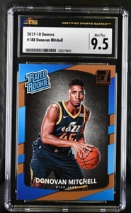 2017-18 Panini Donruss DONOVAN MITCHELL Rated Rookie Card #188 CGC 9.5 Mint+ - Picture 1 of 3