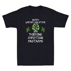 Merry Winter Solstice You Thieving Christian Bastards Gift Vintage Men's T-Shirt