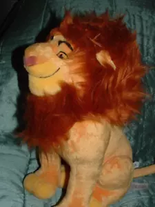 DISNEY STORE LARGE 14" LION KING MUFASA PLUSH BEANIE SOFT TOY - Picture 1 of 15