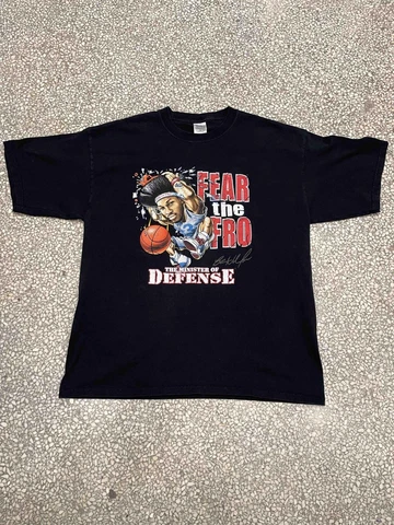 Detroit Pistons Vintage Ben Wallace Fear The Fro Unisex T-shirt Gift For Fans Cover