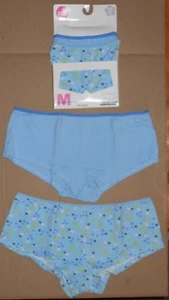 Vintage Girls Maidenform Blue White Green Panty Boy Shorts Underwear Sz 12 1/2 - Picture 1 of 2