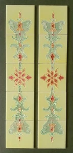 Victorian tiles Fireplace tiles Feature tiles - Picture 1 of 4