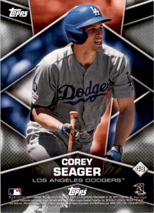 2020 Topps Stickers Sticker Card Backs Corey Seager Los Angeles Dodgers #48