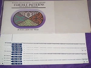 KNITTING MACHINE ACCESSORY'S PUNCH CARDS FOR STANDARD GAUGE MACHINES VOLUME 2 - Picture 1 of 1