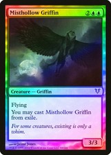 Misthollow Griffin FOIL Avacyn Restored PLD Blue Mythic Rare CARD ABUGames