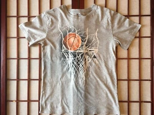 Children's Place Short Sleeve Basketball Hoop Gray Graphic Shirt Boys Size XXL - Picture 1 of 4
