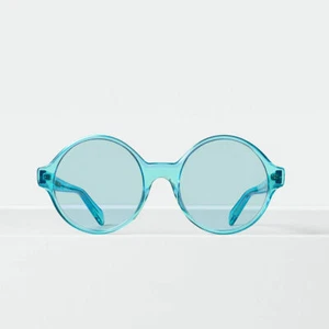 Gafas de sol redondas de acetato CELINE de gran tamaño en azul agua transparente CL40051F - Imagen 1 de 8