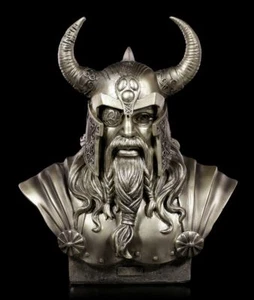 Odin Büste mittel S1 - Deko Figur Wikinger Gott Fantasy - Monte Moore - Bild 1 von 5