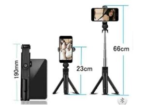 Selfie Stick Monopod Bluetooth Tripod Foldable with Wireless Remote Shutter for 
