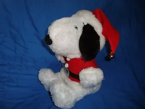 Peanuts Snoopy in Santa Suit Christmas Plush Hallmark 9" - Imagen 1 de 4