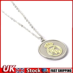 Real Madrid CF Silver Finish Necklace Official Licensed Product Birthday Xmas Gi - Picture 1 of 4