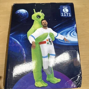 Costume Halloween Alieno Pick Me Up and Carry Tuta Gonfiabile Blow Up Taglia L NUOVO! - Foto 1 di 4