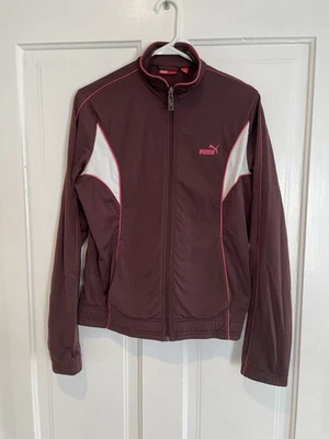 Chaqueta cortavientos ligera para mujer Puma púrpura manga larga talla grande Foto 1 de 4