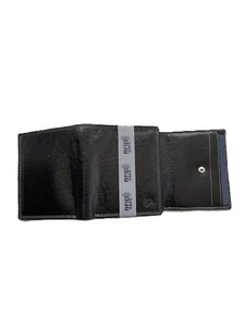 Prime Hide RFID SAFE Leather Wallet With Zipped Coin/ Credit card Purse 4152 Blk - Picture 1 of 4