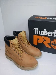 Stivali Timberland Pro Sawhorse 6" Comp punta di sicurezza grano uomo taglia 9,5M indossati una volta - Foto 1 di 11
