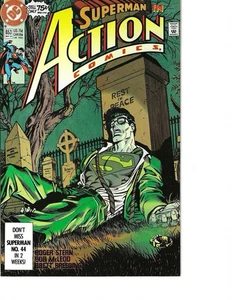 Superman in Action Comics #653 DC Comics 1990 Amanda McCoy quasi uccide Superman - Foto 1 di 1