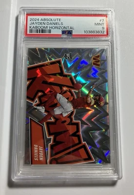 Panini Absolute 2024 - ¡Kaboom! Horizontal Jayden Daniels #7 (RC) PSA 9 Foto 1 de 3
