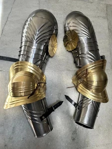 Medieval Arm Guard with Pauldrons Knight Shoulder Armor LARP Cosplay Costume - Picture 1 of 5