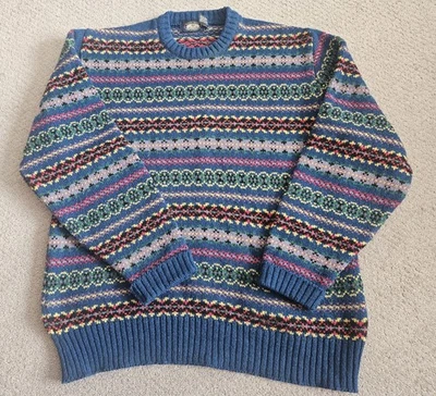 Свитер Knights Bridge Scotland размер XL Fair Isle шерстяная смесь винтажный джемпер - Изображение 1 из 4