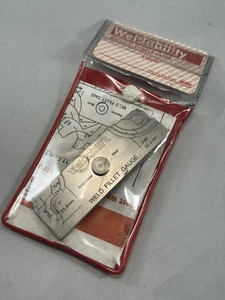 Weldability MG-11 ET0030 fillet type master weld gauge set. TD,D12 - Picture 1 of 4