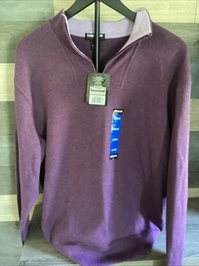 NWT MENS KIRKLAND PURPLE PULLOVER LONG SLEEVE SHIRT SZ LARGE - Bild 1 von 6
