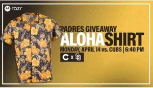 Nueva Camisa Hawaiana Sin Abrir San Diego Padres SGA Aloha 4/14/25 Adulto Grande - Imagen 1 de 3
