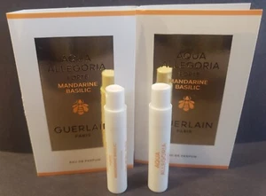 2x GUERLAIN MANDARINE BASILIC EAU DE PAEFUM EDP SAMPLE SPRAY 1ml 0.03oz NEW - Picture 1 of 2