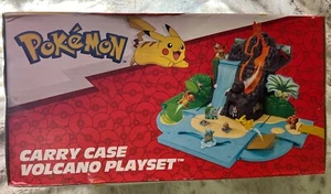 Pokemon Carry Case Volcano Playset With Pikachu Figure Jazwares 2022 New Sealed - Picture 1 of 4