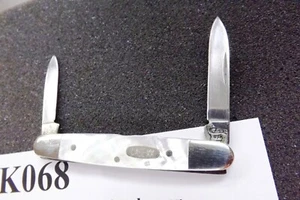 1997 Case 2 Blade Mother of Pearl Handled Pen Pocket Knife 08263 SSP Mint Cond. - Picture 1 of 13