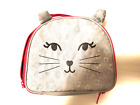Gymboree Girls Gray Kitty Cat Face With Whiskers 2017 Lunch Box