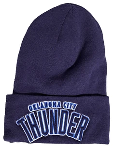 Oklahoma City Thunder Tall Top Cuffed Stocking Cap Beanie NBA Knit by Adidas - Bild 1 von 4