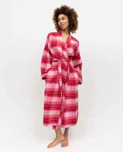 Cyberjammies Robe Noelle ( red check) Sizes 10 12 18 - Picture 1 of 4