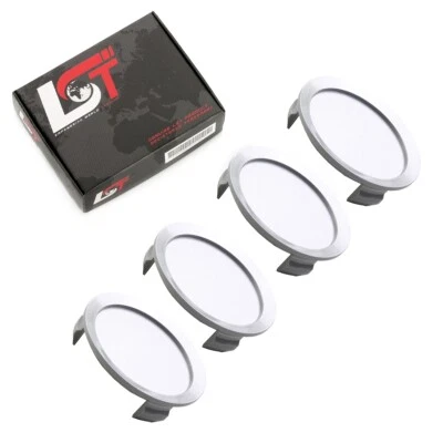 4x Tapacubos Tapacubos Cubierta Plateada Ø 75mm para Land Rover Foto 1 de 4