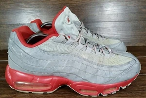 RARE🔥 Nike Air Max 95 Metallic Silver Reflective 3M Sport Red 609048-029 10.5 - Picture 1 of 5