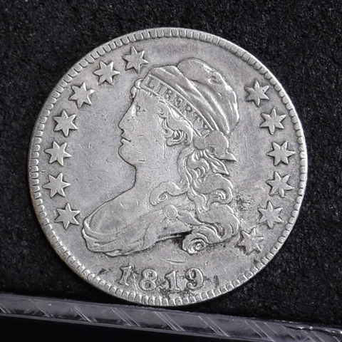 1819 Bust Quarter - Small 9 - VF Details (#44659) Cover