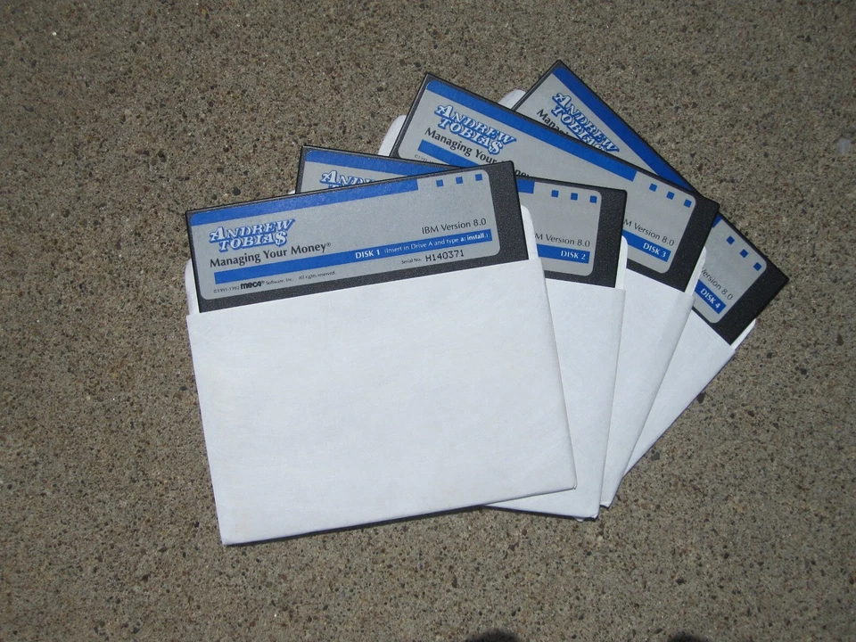 Andrew Tobias Managing Your Money, IBM/Tandy DOS PCs W/ 5.25” Disk - Image 1 of 1