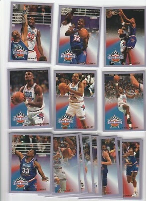 90's INSERTS LOT (20/24) 1993-94 FLEER ALL-STAR WEEKEND SHAQ PIPPEN KEMP BARKLEY - Image 1 of 4