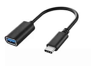 USB-A Adapter auf USB-C Buchse Kabeladapter Stecker für Handy TabSamsung, iPhone - Bild 1 von 2