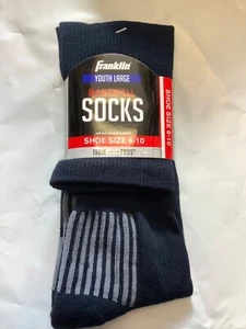 Franklin Youth large Baseball Socks Navy Shoe Size 6-0 - Picture 1 of 2