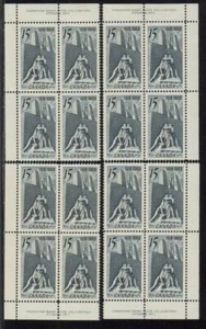 1968 Canada SC# 486 Armistice Vimy Memorial Plate 1 Plate Blocks of 4 M-NH #2178 - Picture 1 of 1
