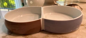 Vtg '70s Block Chromatics Divided Vegetable Germany Beige Black: SO FUN!!! - Picture 1 of 6