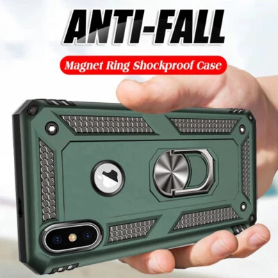 Magnetic Shockproof Hard Back Phone Case Cover for iPhone 14 13 12 11 16 Pro Max - Image 1 of 4